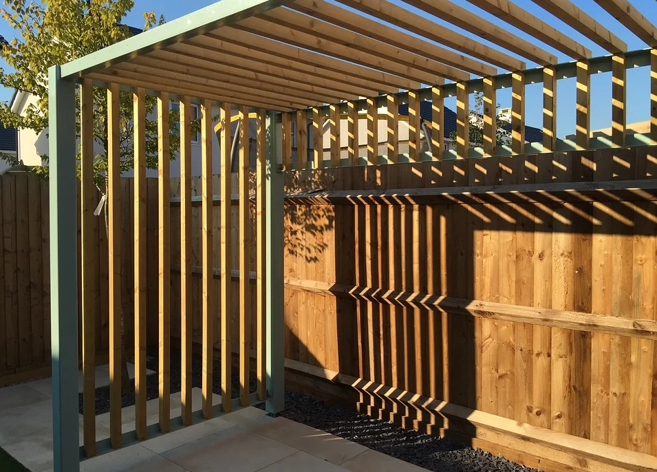 contructed pergola